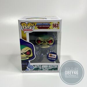 Funko Pop! Metallic Battle Armor Skeletor #563 MOTU Gemini Exclusive